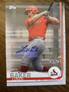 2019 Topps Pro Debut RC AUTO Luken Baker Rookie St. Louis Cardinals Autograph