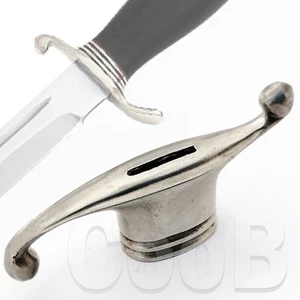 Refuerzo protector de dedos RvD FINK en plata alemana para mango personalizado de fabricación de cuchillos - Imagen 1 de 5
