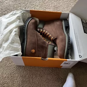 Timberland Beef And Broccoli Stiefel Größe 12 Mittelbraun Grün Neu Wasserdicht - Bild 1 von 11