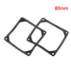 2Pcs 80mm 8cm anti vibration flexible rubber silicone frame for pc case fan H~TM