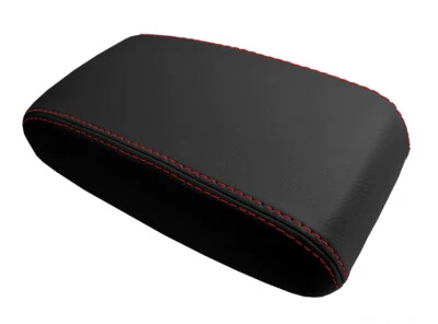 Se adapta a Toyota Matrix 2003-2008 PVC cuero consola tapa reposabrazos cubierta puntada roja Foto 1 de 4