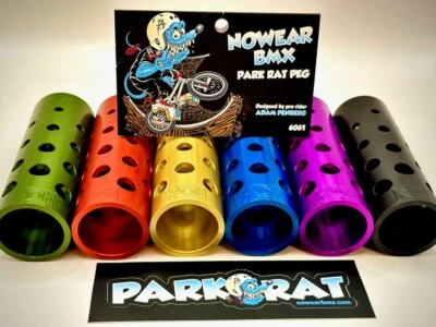 Nowear BMX Park Rat Peg Aluminum 14mm 3/8 Ramp T6 6061 MADE IN USA