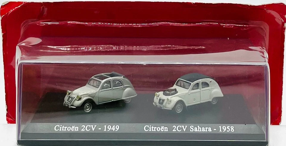 EBOND Modellini Citroen 2Cv 1949 - Citroen 2Cv Sahara 1958 - Die Cast 1:87  0508 - Immagine 1 di 1