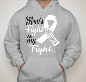 Lung Cancer Customize (Any Relative) Fight is my Fight Unisex Hoodie - Picture 1 of 1
