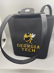 SANDOL Georgia Tech Handbag Black Gold College Fan Purse Tote Sports Alumni - Picture 1 of 5