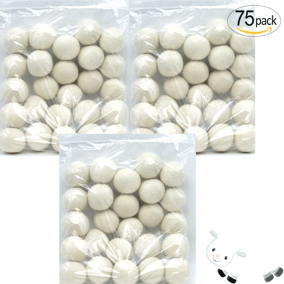 EcoJeannie Wooland Venta al por mayor Lavandería a granel XL Premium 100 % Lana Secadora Bolas, Foto 1 de 4