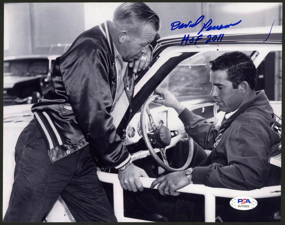 David Pearson SIGNED 8x10 + HOF 2011 NASCAR LEGEND PSA/DNA AUTOGRAPHED PHOTO - Image 1 of 1
