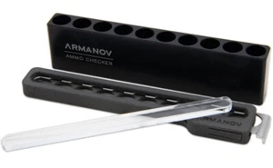 Armanov Ammo Checker 10 Rnd con Coperchio Trasferimento Rapido e Controllo OAL - Foto 1 di 6