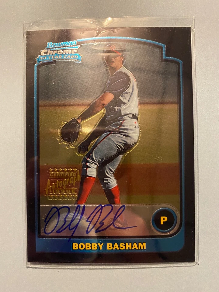A37,332 -  2003 Bowman Chrome Refractors #343 Bobby Basham Auto - Image 1 of 1