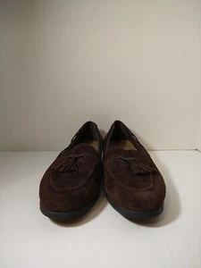Cobbie Cuddlers Loafers Shoes Women Size 8 Brown Leather Suede Tasseled Academia - Picture 1 of 8