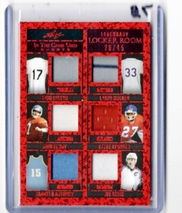 #28/45 HELTON WALKER ELWAY ATWATER CARMELO SAKIC GU Jersey 2022 Leaf LegendaryOF