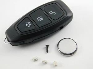 Repair Kit for Ford Fiesta Focus Mondeo Kuga 3 Button Remote Key Shell Case - Picture 1 of 4