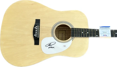 TODD RUNDGREN SIGNED UTOPIA GUITARIST AUTOGRAPHED 41" F/S GUITAR PSA/DNA COA Cover
