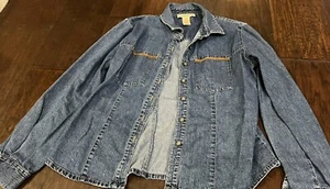 Telluride Clothing Co. Womens Classic Denim Blue Button Up Shirt Size 10 Vintage - Picture 1 of 6