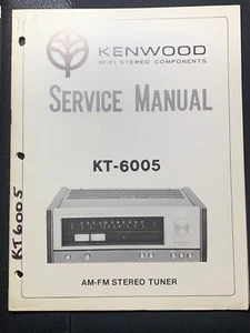 Kenwood KT-6005 Tuner Service Manual Original - Picture 1 of 3