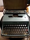 Used Olivetti Lettera 32 Portable Typewriter with Case Made in Italy Antique