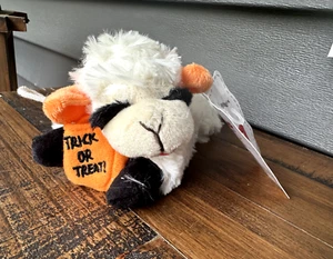 NUEVO HALLOWEEN TRICK-OR-TREAT MULTIPET PELUCHE SUAVE 6.5" CORDERO CHULETA PERRO JUGUETE CHIRRIDO - Imagen 1 de 8