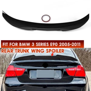 BMW E90 SERIE 3 M3 2006-2011 SEDÁN NEGRO BRILLO PSM ESTILO MALETERO ALA ALERÓN - Imagen 1 de 12