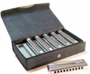 Suzuki Promaster 6 Harmonica Boxed Set -Aluminum Comb-US Dealer-Free Shipping - Picture 1 of 1