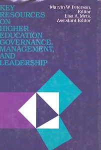 Key Resources on Higher Education Governance, Management and Leadership Peterson - Foto 1 di 1