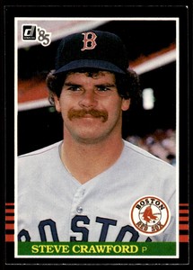 1985 Donruss Steve Crawford Boston Red Sox #395