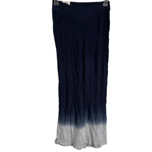International Concepts Damen Wide Leg Tye Dye Ombre Hose XS Navy Pullon Gauzy - Bild 1 von 8