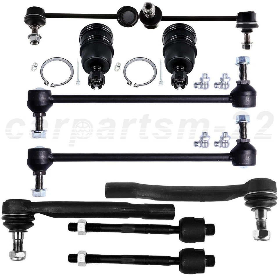 For 2003-2005 Acura MDX & Honda Pilot 10pcs Front & Rear Sway Bars Tie Rods Kit Foto 1 de 1