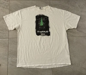 VINTAGE Zebco Shirt Men XXL White Rhino Rod Fishing Single Stitch 90s USA - Picture 1 of 5