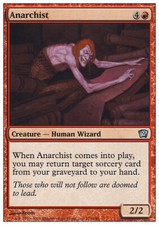 Magic the Gathering MTG Anarchist (173) Ninth Edition   LP