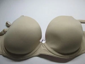 Sujetador Victoria Secret Talla 32C Beige Camiseta Forrada con Aros Correas Ajustables - Imagen 1 de 3