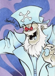 ORIGINAL A Pup Named Scooby-Doo - Boobeard 1/1 Hand Drawn Sketch Card ACEO Art - Picture 1 of 3