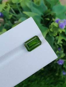 Diopside Stone Chrome Color Natural Loose Untreated Faceted From Afghanistan - Picture 1 of 5