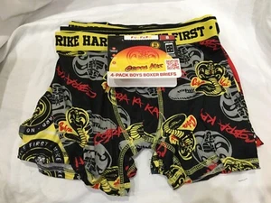 Funfare Boys 4 Pk Athletic Boxer Briefs Cobra Kai Size 6,8 Boys New - Picture 1 of 5