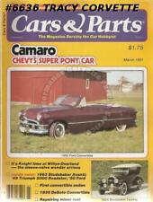Mars 1981 Voitures et pièces 1950 Ford Cabriolet 1963 Studebaker Avanti 1950 Ford