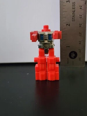 Figura Takara Robotech Blockman Robolinks ROJO 1984 Japón 2"  Foto 1 de 3