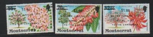 MONTSERRAT STAMPS 1977 FLOWERS OVERPRINTED ROYAL VISIT MNH - MISC24-775 - Picture 1 of 1