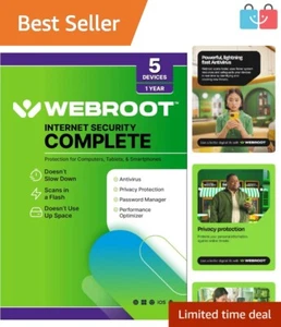 Cloud-Based Internet Security with 25GB Backup - Virus Protection for 5 Devices - Picture 1 of 10
