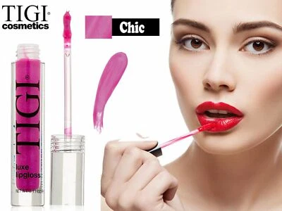 Paquete de 5 brillos de labios TIGI Luxe - chic/fucsia de larga duración 0,11 oz cada uno MS-64091 Foto 1 de 4