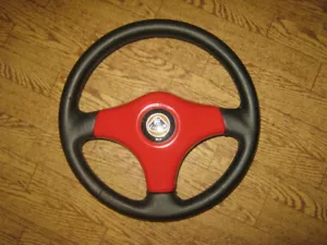 Lenkrad Lotus Elise S1 Rover neu bezogen Nardi mit Hupenknopf - Bild 1 von 9