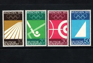 OPC 1969 Alemania Olímpico Semi-Postal Set Sc#B446-9 Mi#587-590 Estampillada sin montar o nunca montada 46585 - Imagen 1 de 1