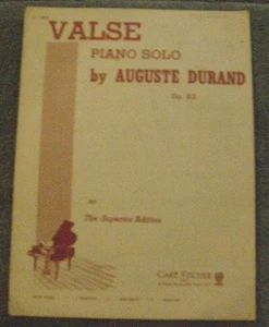 VALISE Klavier Solo von Auguste Durand Noten Op. 83 - 1938 Superior Edition - Bild 1 von 3