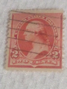 US Postage Stamp George Washington Two Cent 2¢ Red Stamp 1902 Shield Very Rare.  - Picture 1 of 4