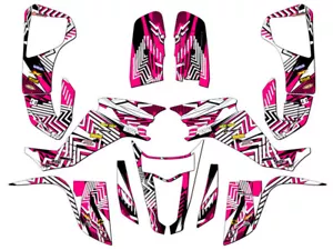 2003-2008 LTZ 400 MAYHEM Pink Senge Graphics Kit Compatible with Suzuki - Picture 1 of 7