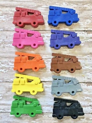 50辆消防车蜡笔派对礼品消防员生日战利品袋填充物水栓  — 第 1/2 张图片