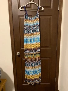 Maxi vestido para mujer Allison Brittney talla XL multicolor sin mangas Adj. Correas - Imagen 1 de 5
