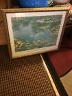 Carved Framed Waterlilies Print By Claude Monet