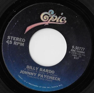 Billy Bardo / (Stay Away From) The Cocaine Train / Johnny Paycheck EX - Picture 1 of 2