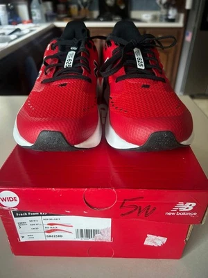 New Balance 625 Niños 5 W Espuma Fresca Rojo Encaje Nuevo Correr Foto 1 de 4