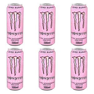 Monster Ultra Strawberry Dreams Energy Drink 500ml - Pack of 6 - Picture 1 of 5
