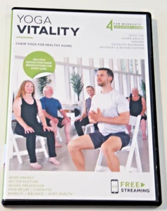 Vitality Chair YOGA for Seniors Older Adults & Absolute Beginners 4 Workouts DVD - Picture 1 of 10
